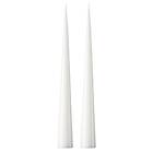 Ester & Erik konljus 37 cm 2-pack lackad Pure white 31-0