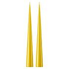 Ester & Erik konljus 37 cm 2-pack lackad Lemon drop 15-0