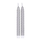 Scandi Essentials Twisted LED-ljus 25 cm 2-pack Grå