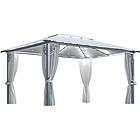 vidaXL Gazebo with Curtains and LED Lights 4x3m