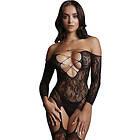 deep Le Désir: Bodystocking V Neck-Line, One Size