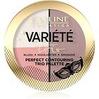 Eveline Cosmetics Variété Trio Contoure-palett 3-i-1 Skugga 01 Light 10g female