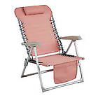 Brafab Ulrika strandstol aluminium och polyester rosa