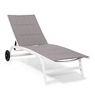 Limala solstol eller loungestol stål/aluminium textilene 150kg mobil