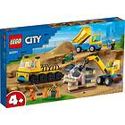 LEGO City 60391 Les camions de chantier et la grue à boule de démolition