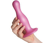 Strap-on-me Dildo Plug Curvy Metallic Sugar Pink L