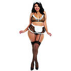 Dreamgirl Maid For You Mesh Kostym Plus-Size Blandade färger