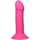 Squeeze-It Squeezable Vibrerande Pink Dildo 17.5 cm Ljusrosa