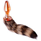 Tailz Fox Tail Glas Analplugg Orange