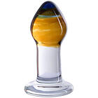 JoyRide Premium GlassiX Analplugg i Glas 21 cm Blandade färger