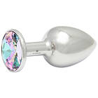 Rosebuds Swarovski Spring Plug Medium Silver