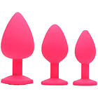 Frisky Pink Pleasure Analplugg Set Rosa