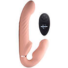 Strap U Ergo-Fit Twist Uppblåsbar Vibrerande Strap-on Nude