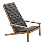 Skagerak Between Lines Deck Chair Cushion Charcoal