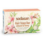 Sodasan Hair Soap Bar Almond & Hemp 100g
