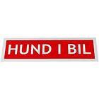 Pritax Hund I Bil Magnetdekal Red 30 x 8 cm