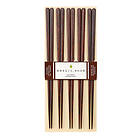 Kawai Chopsticks Plain Wood 5-pack Brun