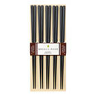 Kawai Chopsticks Plain Wood 5-pack Svart