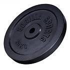 Gorilla Sports Viktskivor IRON Black, 20kg