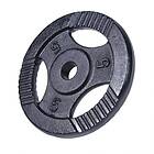 Gorilla Sports Viktskivor TRIGRIP Black, 5kg