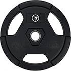 FitNord Weight Plate Tri Grip Black 50 mm, Styck, Levypaino Gummerad, 20kg