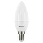 Airam LED Opal C35 3W E14 250lm, 2-pack Vit Opalglas