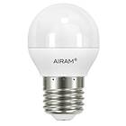 Airam LED Klotlampa 4,9W E27 2700k 470lm Dimbar Vit