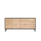 Ethnicraft Blackbird Sideboard 2 Dörrar 3 Lådor Svart Ek