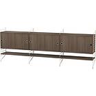 String Bundle F Sidobord, Walnut Beige Pulverlackerad Metall