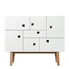 Zweed Peep C1 Multi-Purpose Cabinet, Angel White/Ekben Retro Ek