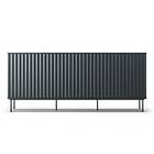 Decotique Wave Sideboard 3D Grå Pulverlackat stål