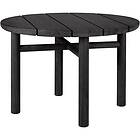 Ethnicraft Quatro Outdoor Coffee Table Ø68 cm, Svartlackad Teak Svart