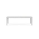 Ethimo Flat XL Matbord Förlängningsbart 240-360x100 cm, Warm White Varmvit Metall