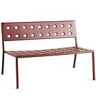 Hay Balcony Loungebench, Iron Red Stål