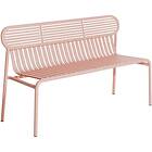 Petite Friture Week-End Trädgårdsbench 121 cm, Blush Aluminium