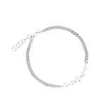 Sophie By Sophie Pearl Chain Short Necklace Silver