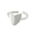 CU Jewellery Roof Big Ring Silver