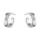 Georg Jensen Fusion Små Örhängen Vitguld med 0,18 ct Diamanter