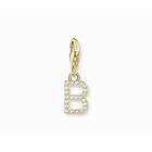 Thomas Sabo Bokstav B med Vita Stenar Guld Berlock