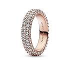 Pandora Timeless Pavéprydd Dubbelradig Ring Rosé