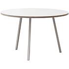 Hay Loop Stand Round Matbord Ø105 cm, Vit Plywood