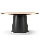 Decotique Social Matbord Naturlig Ek / Svart Ek, 150 cm MDF
