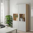 IKEA BESTÅ Förvaringskombination med glasdörr 120x40x192 cm