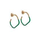 Enamel Copenhagen Sway Hoops Grass Green Onesize