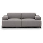Muuto Connect Soft Sofa 2-Sits Config 1, Re-Wool 128 Re-wool