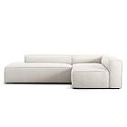 Decotique Grand Loungesoffa 3-Sits Öppet Avslut Venstre, Steam White Polyester