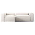 Decotique Grand 3-Sitssoffa Divan Vänster, Steam White Polyester