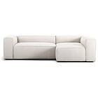 Decotique Grand 3-Sitssoffa Divan Höger, Steam White Polyester