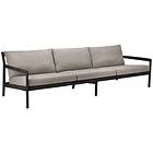 Ethnicraft Jack Outdoor Sofa Mocka / Svartlackad Teak, 3-Sits Svart Teak