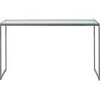 Englesson Square Avlastningsbord 122x36x70 cm, Silver Grey/Glas Grey Härdat glas